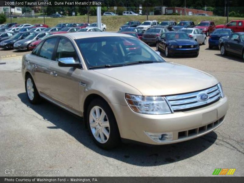 Dune Pearl Metallic / Black 2008 Ford Taurus Limited