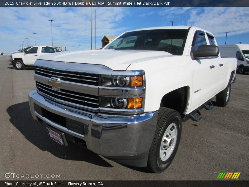 Summit White / Jet Black/Dark Ash 2015 Chevrolet Silverado 2500HD WT Double Cab 4x4