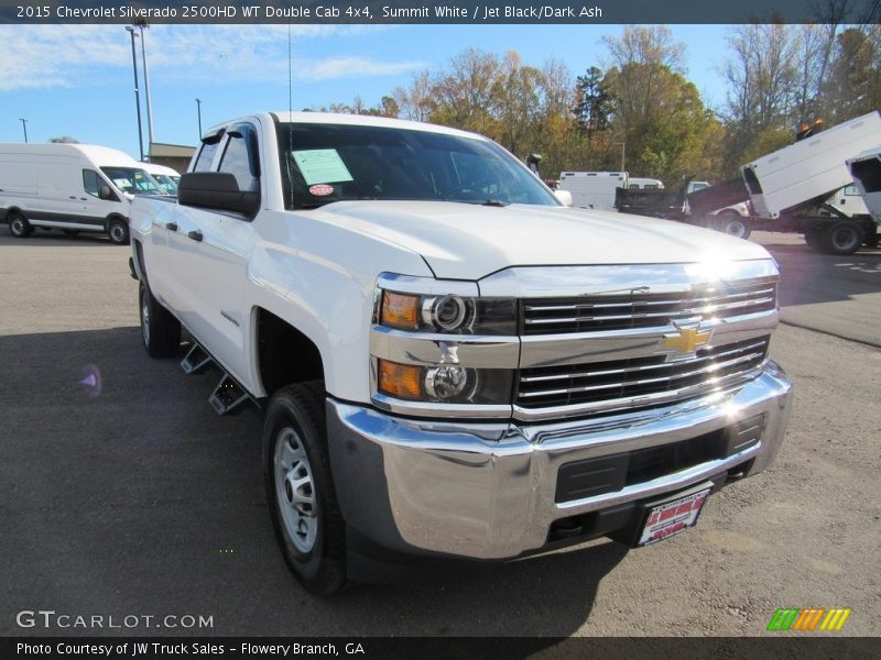Summit White / Jet Black/Dark Ash 2015 Chevrolet Silverado 2500HD WT Double Cab 4x4