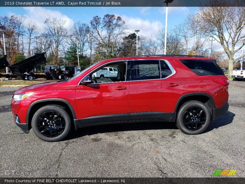 Cajun Red Tintcoat / Jet Black 2019 Chevrolet Traverse LT AWD