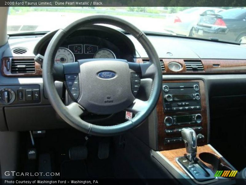 Dune Pearl Metallic / Black 2008 Ford Taurus Limited