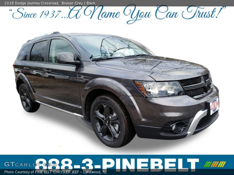 Bruiser Grey / Black 2018 Dodge Journey Crossroad