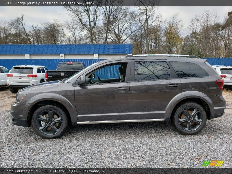 Bruiser Grey / Black 2018 Dodge Journey Crossroad