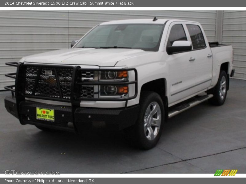 Summit White / Jet Black 2014 Chevrolet Silverado 1500 LTZ Crew Cab