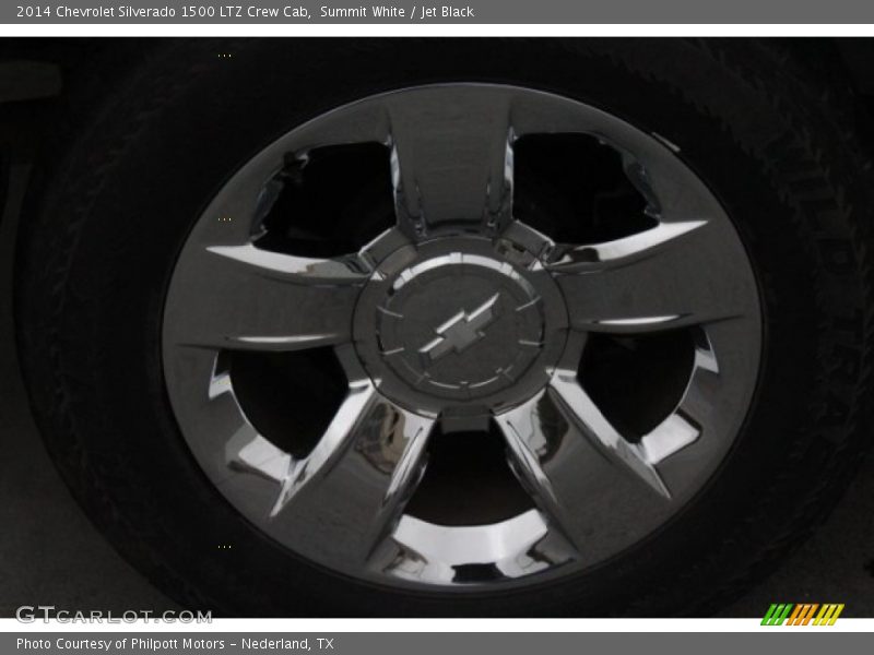 Summit White / Jet Black 2014 Chevrolet Silverado 1500 LTZ Crew Cab