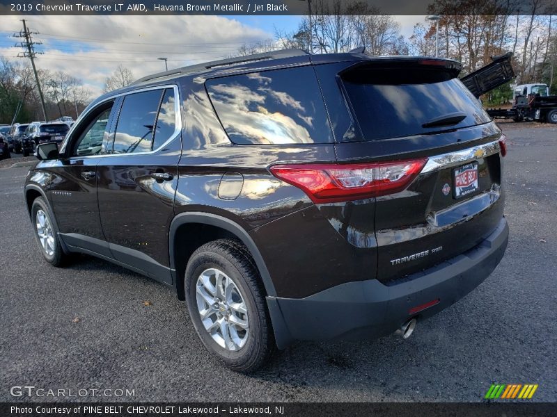 Havana Brown Metallic / Jet Black 2019 Chevrolet Traverse LT AWD