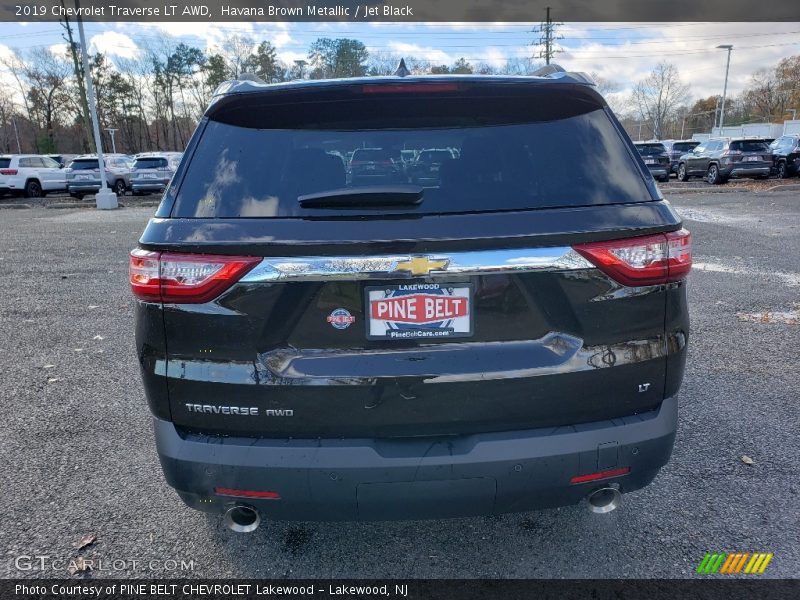 Havana Brown Metallic / Jet Black 2019 Chevrolet Traverse LT AWD