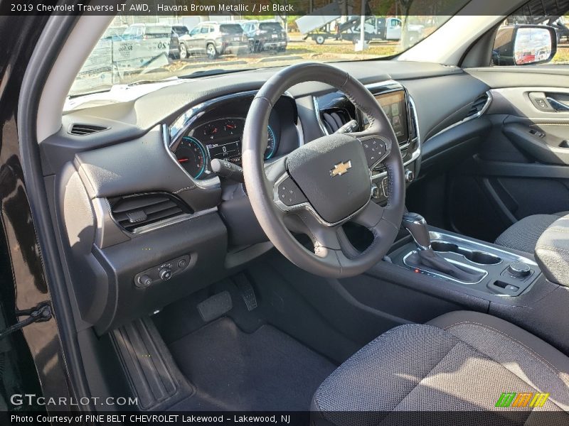 Havana Brown Metallic / Jet Black 2019 Chevrolet Traverse LT AWD