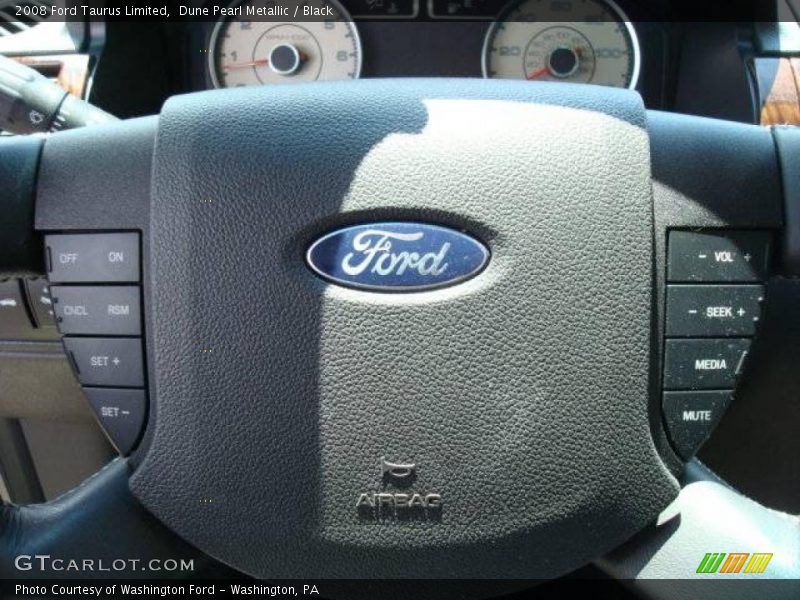 Dune Pearl Metallic / Black 2008 Ford Taurus Limited