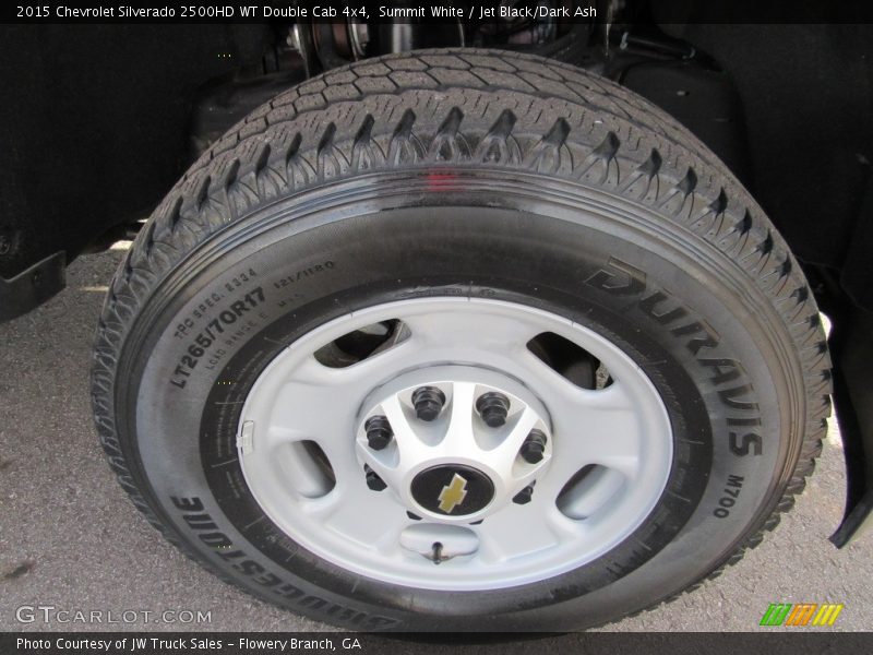 Summit White / Jet Black/Dark Ash 2015 Chevrolet Silverado 2500HD WT Double Cab 4x4