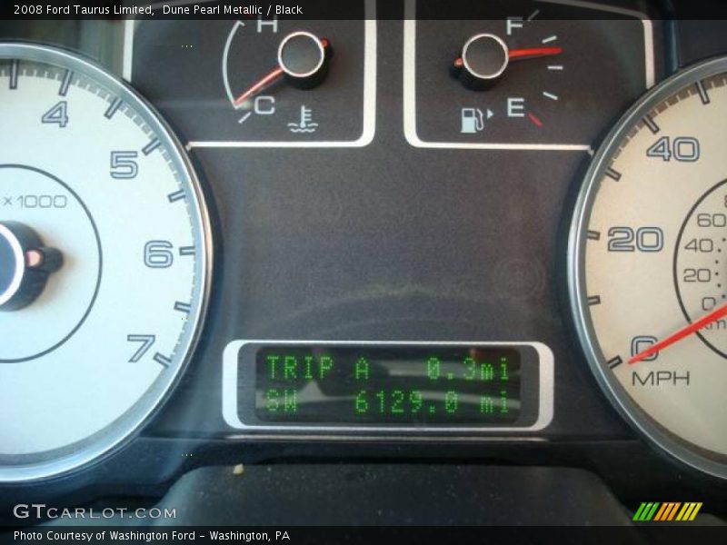 Dune Pearl Metallic / Black 2008 Ford Taurus Limited