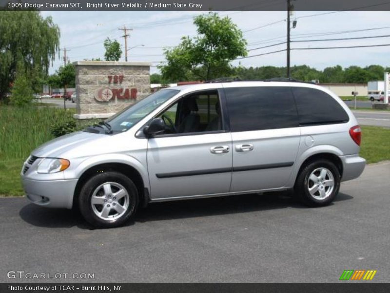 Bright Silver Metallic / Medium Slate Gray 2005 Dodge Caravan SXT
