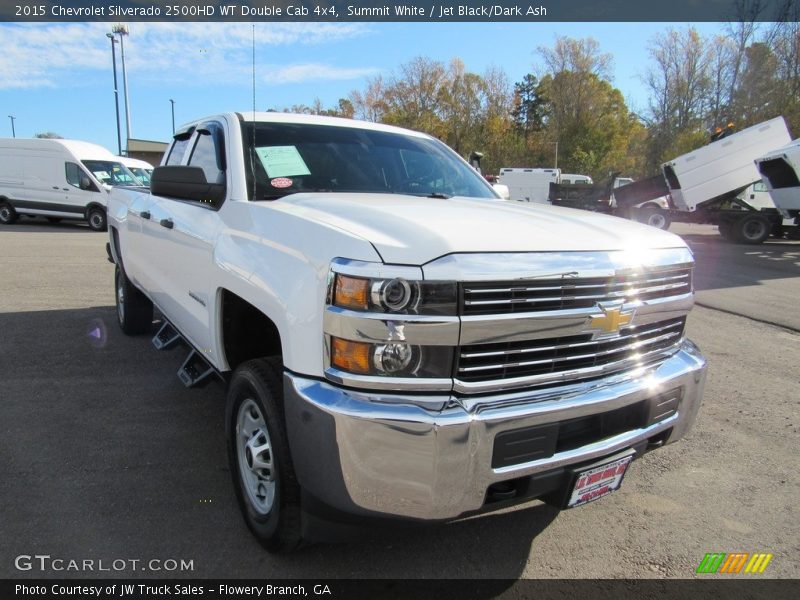 Summit White / Jet Black/Dark Ash 2015 Chevrolet Silverado 2500HD WT Double Cab 4x4