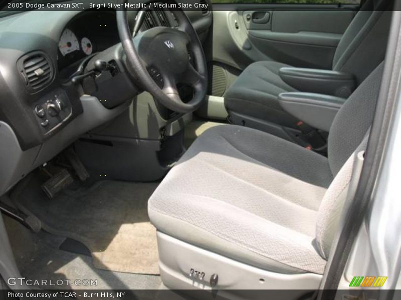 Bright Silver Metallic / Medium Slate Gray 2005 Dodge Caravan SXT