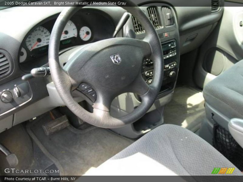 Bright Silver Metallic / Medium Slate Gray 2005 Dodge Caravan SXT