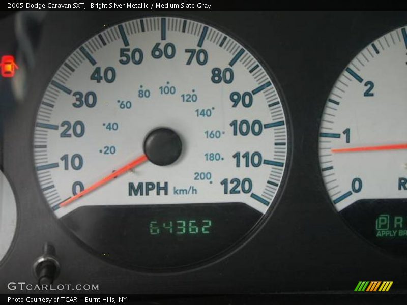 Bright Silver Metallic / Medium Slate Gray 2005 Dodge Caravan SXT