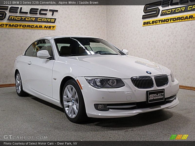 Alpine White / Saddle Brown 2013 BMW 3 Series 328i Convertible