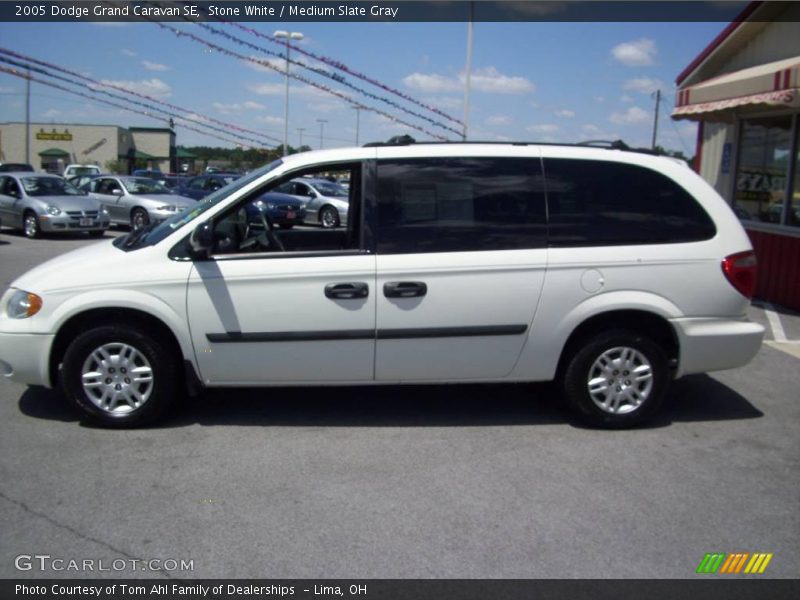 Stone White / Medium Slate Gray 2005 Dodge Grand Caravan SE
