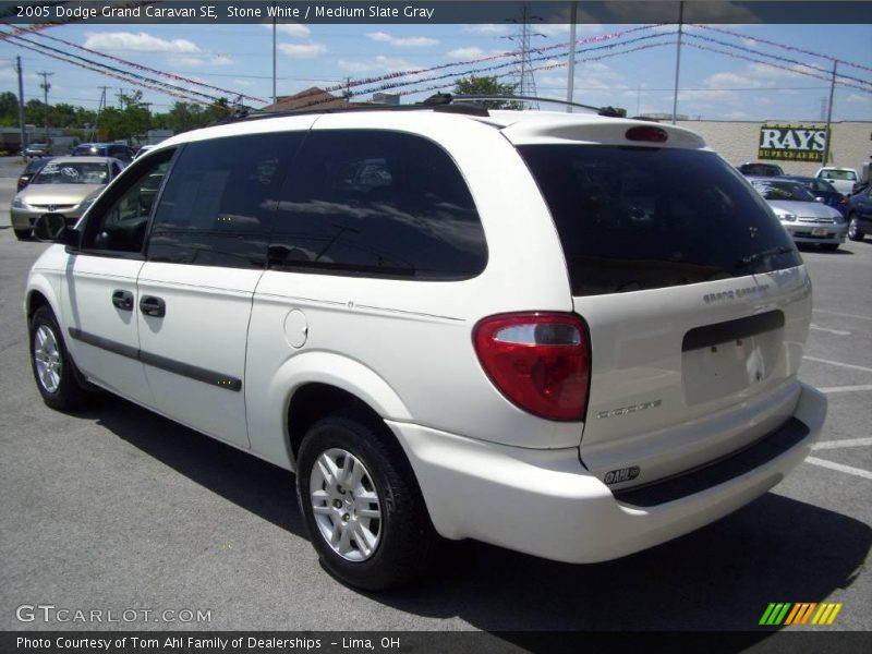 Stone White / Medium Slate Gray 2005 Dodge Grand Caravan SE
