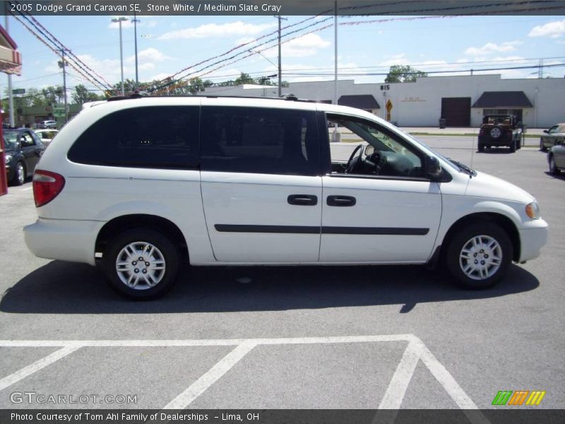 Stone White / Medium Slate Gray 2005 Dodge Grand Caravan SE