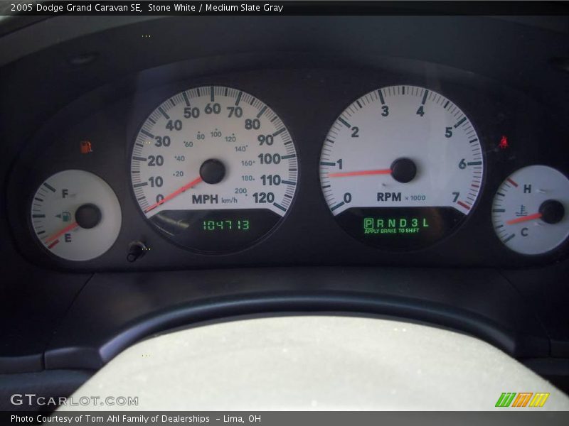 Stone White / Medium Slate Gray 2005 Dodge Grand Caravan SE