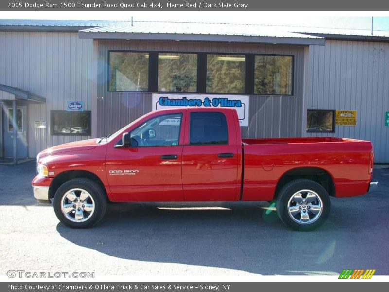 Flame Red / Dark Slate Gray 2005 Dodge Ram 1500 Thunder Road Quad Cab 4x4