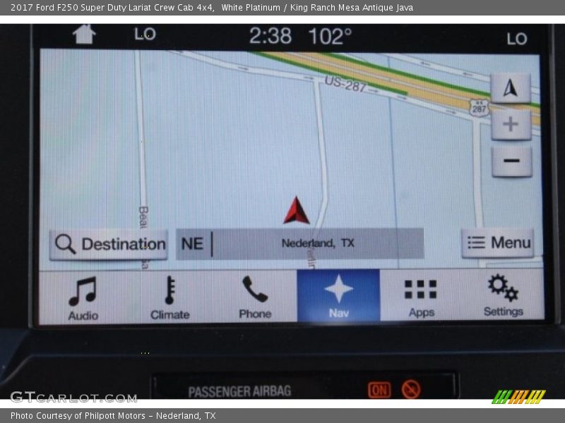 White Platinum / King Ranch Mesa Antique Java 2017 Ford F250 Super Duty Lariat Crew Cab 4x4