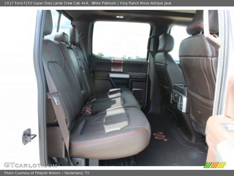 White Platinum / King Ranch Mesa Antique Java 2017 Ford F250 Super Duty Lariat Crew Cab 4x4
