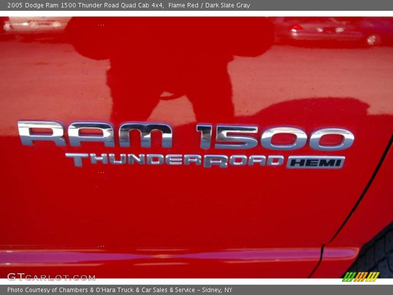 Flame Red / Dark Slate Gray 2005 Dodge Ram 1500 Thunder Road Quad Cab 4x4