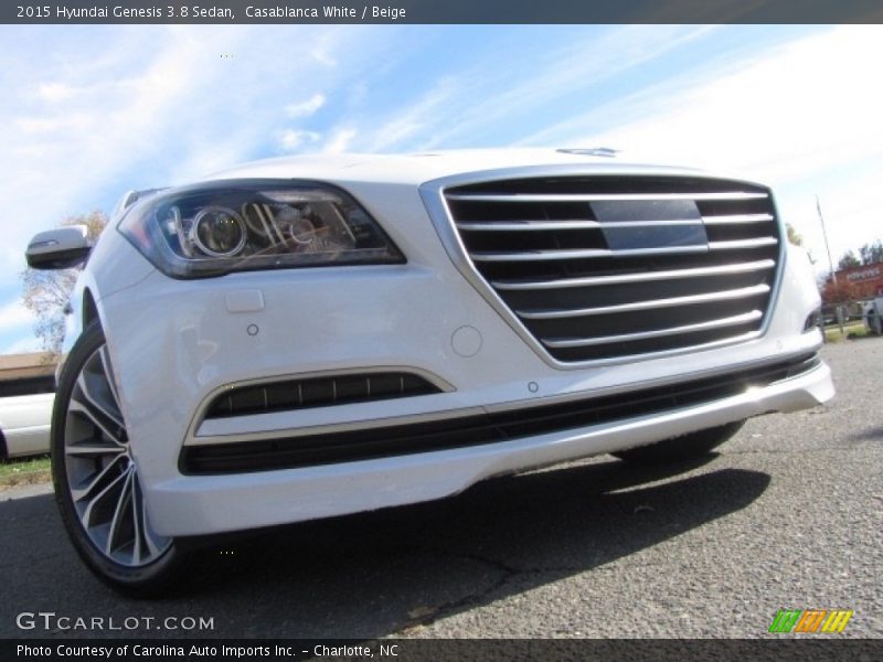 Casablanca White / Beige 2015 Hyundai Genesis 3.8 Sedan