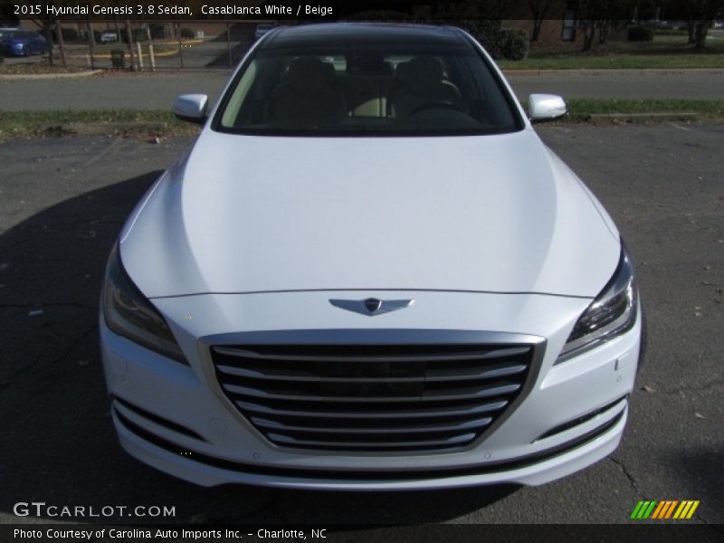 Casablanca White / Beige 2015 Hyundai Genesis 3.8 Sedan