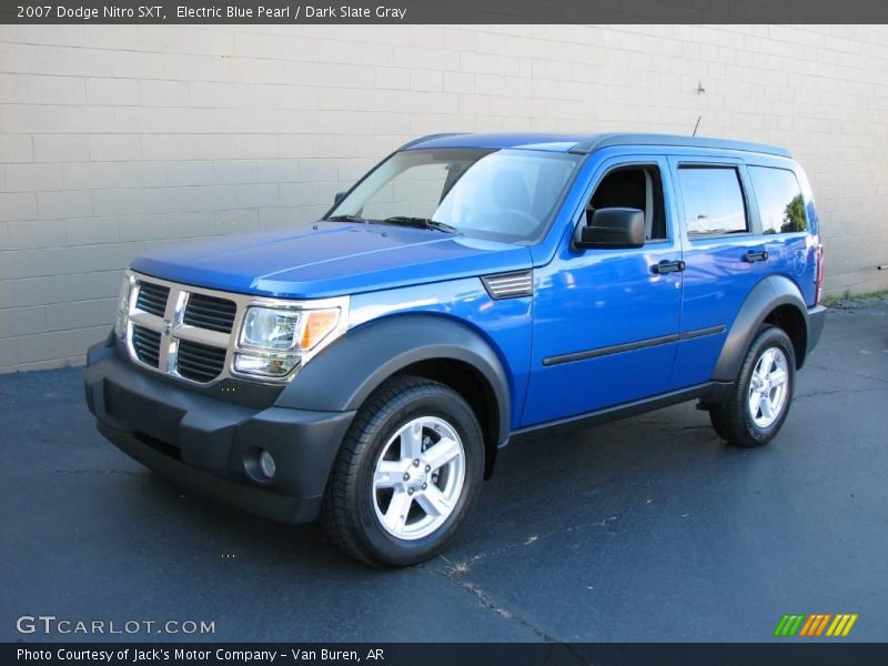 Electric Blue Pearl / Dark Slate Gray 2007 Dodge Nitro SXT