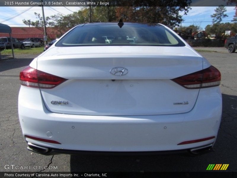 Casablanca White / Beige 2015 Hyundai Genesis 3.8 Sedan