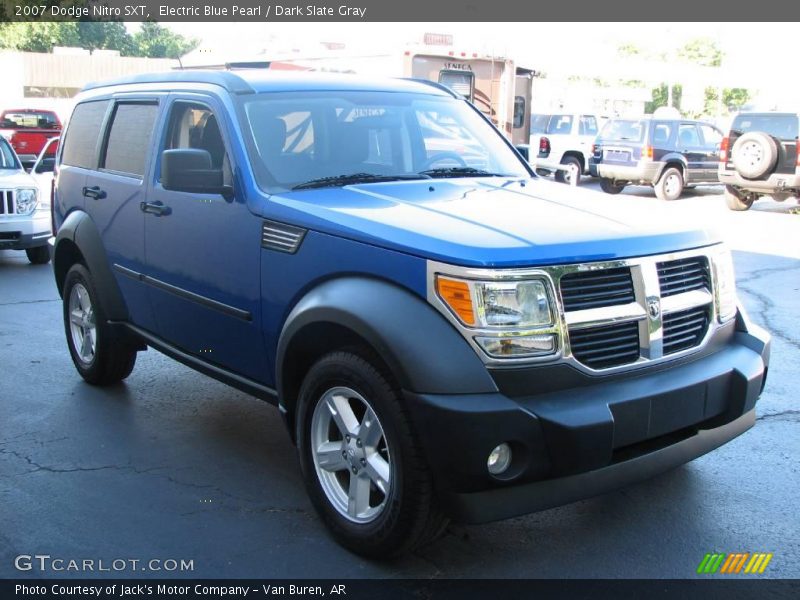 Electric Blue Pearl / Dark Slate Gray 2007 Dodge Nitro SXT