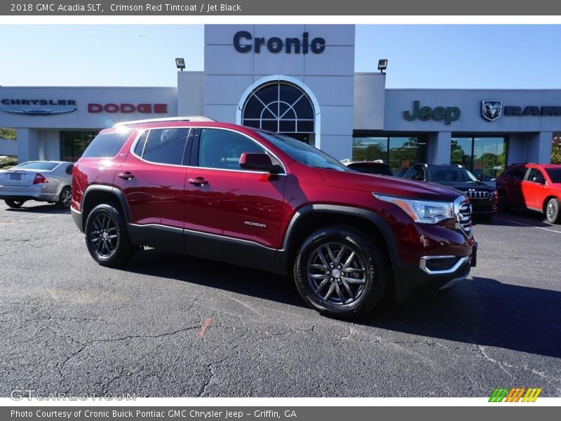 Crimson Red Tintcoat / Jet Black 2018 GMC Acadia SLT