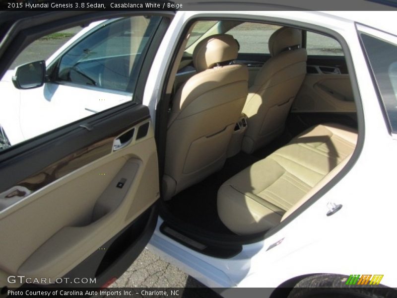Casablanca White / Beige 2015 Hyundai Genesis 3.8 Sedan