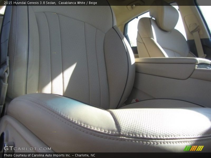 Casablanca White / Beige 2015 Hyundai Genesis 3.8 Sedan
