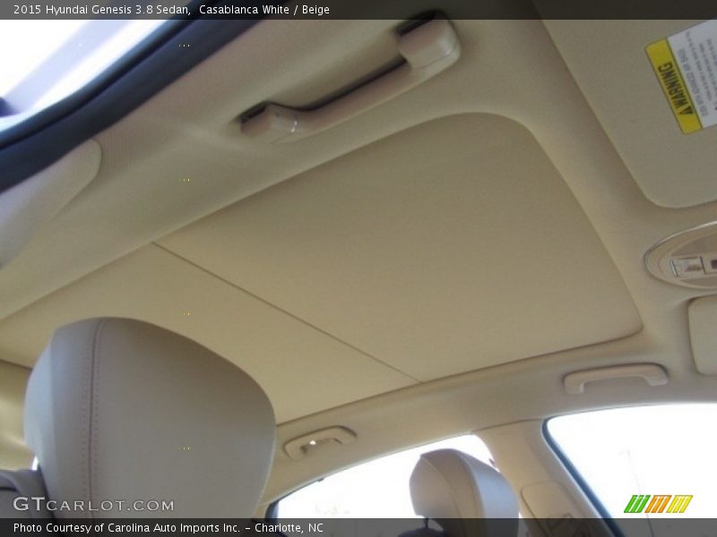 Casablanca White / Beige 2015 Hyundai Genesis 3.8 Sedan