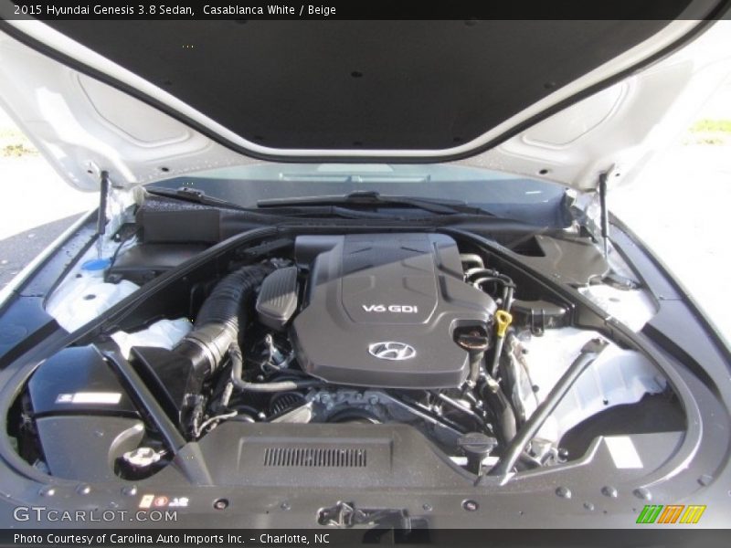 Casablanca White / Beige 2015 Hyundai Genesis 3.8 Sedan