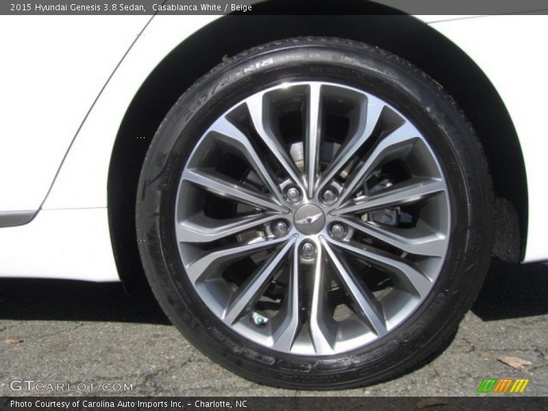 Casablanca White / Beige 2015 Hyundai Genesis 3.8 Sedan