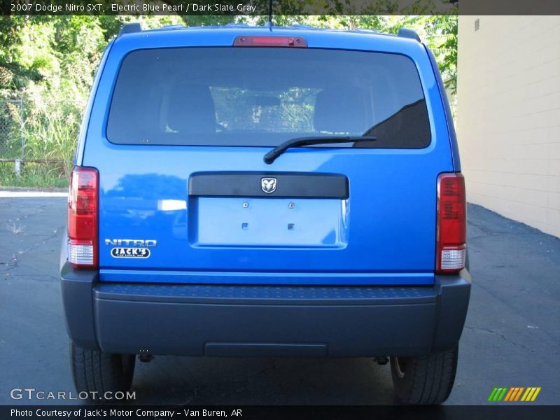 Electric Blue Pearl / Dark Slate Gray 2007 Dodge Nitro SXT