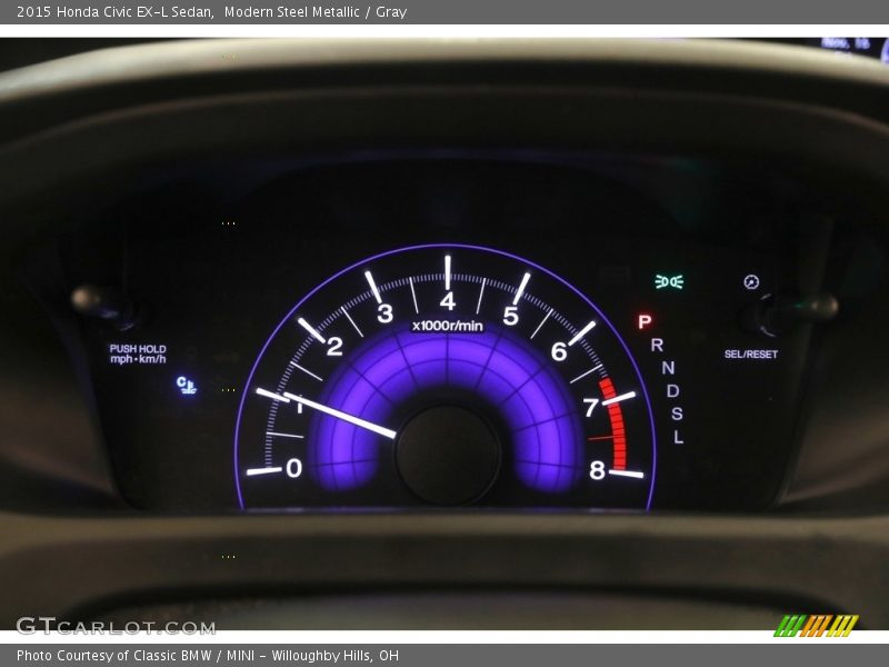Modern Steel Metallic / Gray 2015 Honda Civic EX-L Sedan