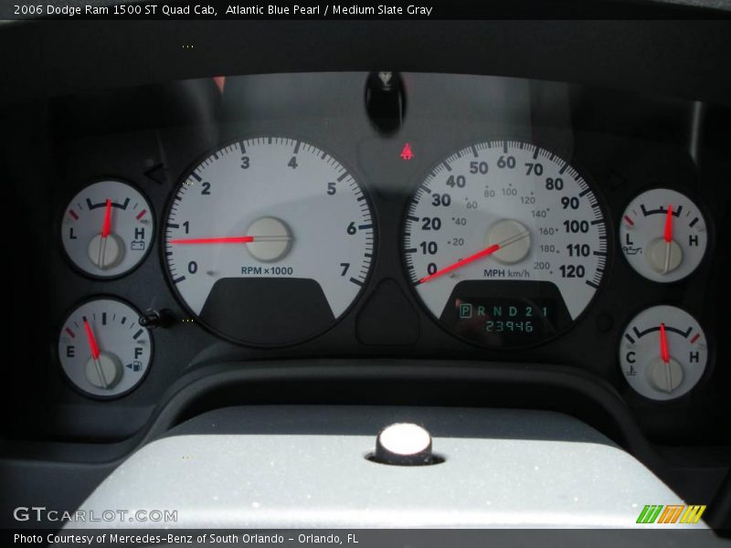 Atlantic Blue Pearl / Medium Slate Gray 2006 Dodge Ram 1500 ST Quad Cab