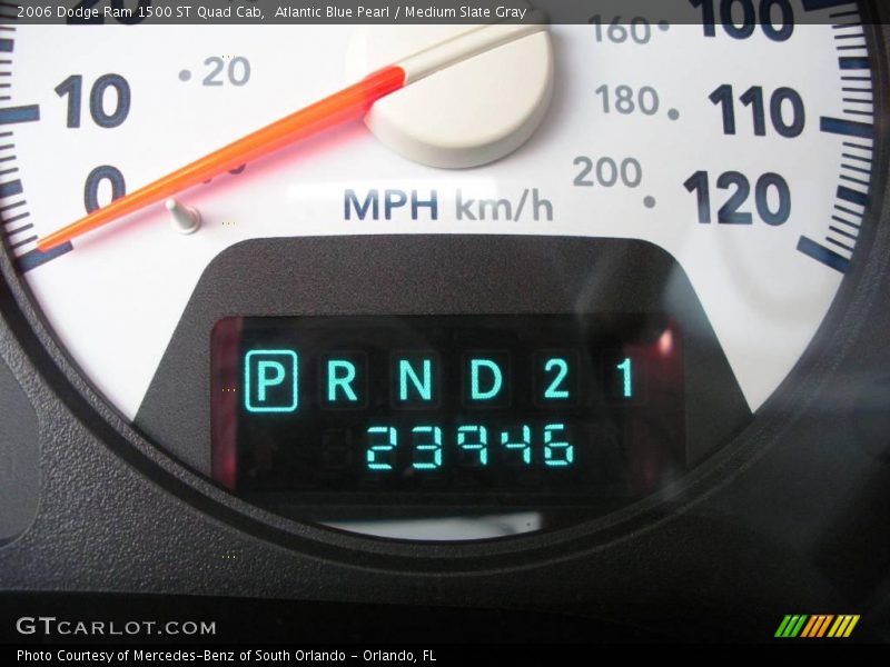 Atlantic Blue Pearl / Medium Slate Gray 2006 Dodge Ram 1500 ST Quad Cab