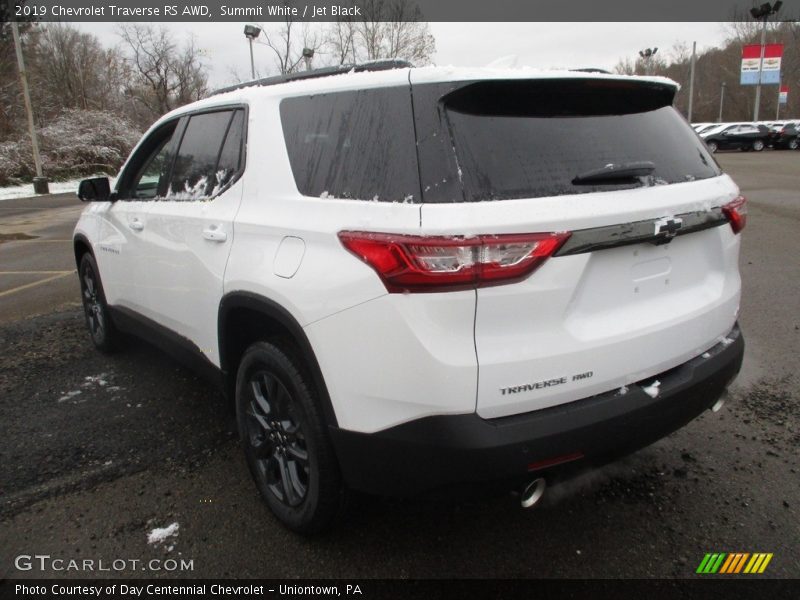 Summit White / Jet Black 2019 Chevrolet Traverse RS AWD