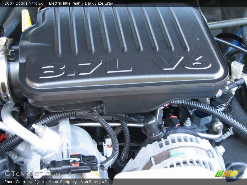 Electric Blue Pearl / Dark Slate Gray 2007 Dodge Nitro SXT