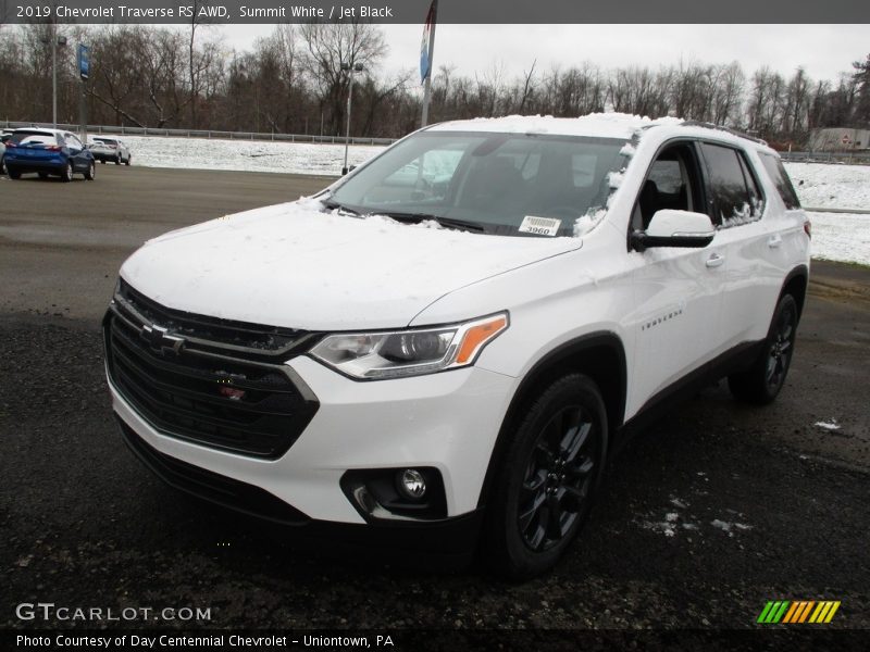 Summit White / Jet Black 2019 Chevrolet Traverse RS AWD