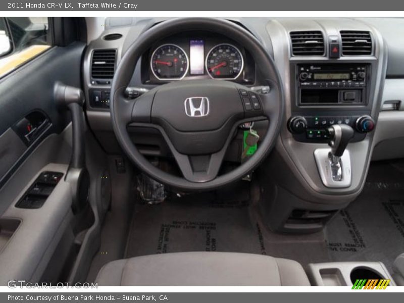 Taffeta White / Gray 2011 Honda CR-V LX