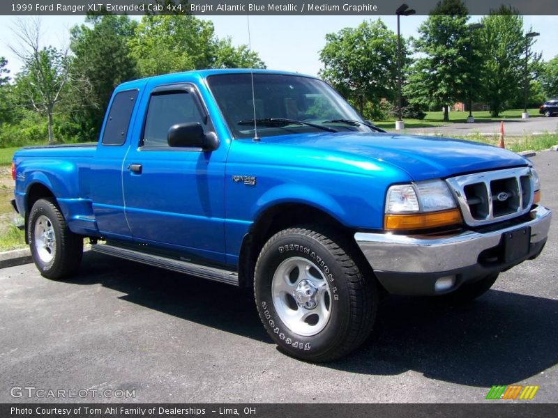 Bright Atlantic Blue Metallic / Medium Graphite 1999 Ford Ranger XLT Extended Cab 4x4