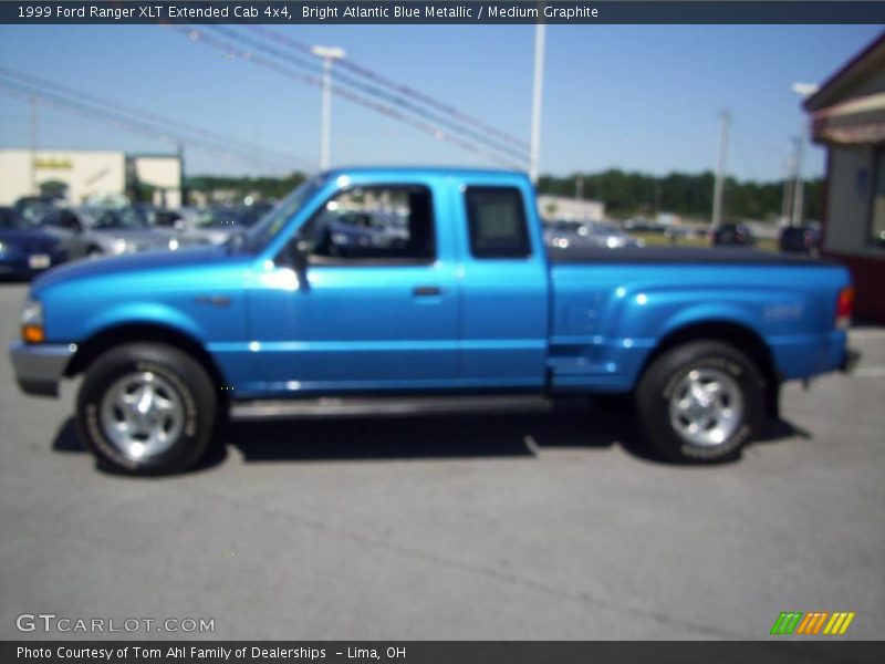 Bright Atlantic Blue Metallic / Medium Graphite 1999 Ford Ranger XLT Extended Cab 4x4